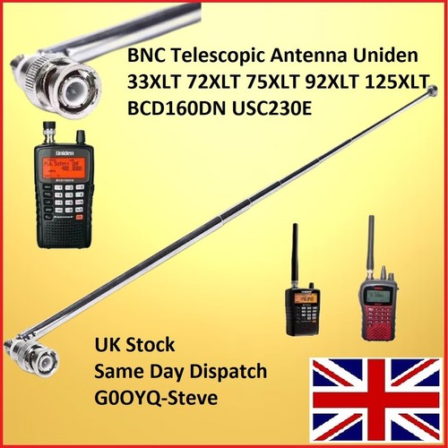 Bnc telescopic antenna uniden - telescopic,