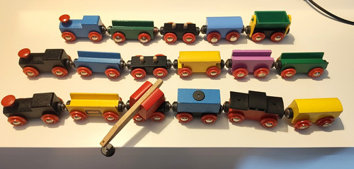 Brio wooden train - wooden, wagons