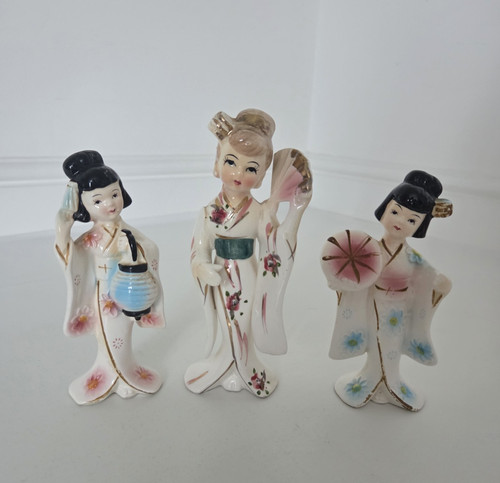 Vintage porcelain geisha - vintage,