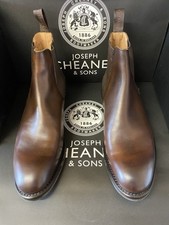 JOSEPH CHEANEY , BRAND NEW , SIZE 9.5 , MOCHA LEATHER CHELSEA , DAINITE SOLE