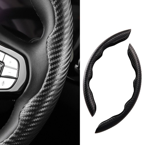 2pcs carbon fiber black car - 2pcs,