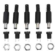 10pcs 2.1x5.5mm Male Jack Plug