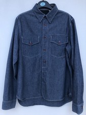 Barbour Steve McQueen Denim Utility Shirt Overshirt Shacket Mens Medium STUNNING