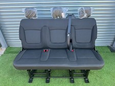 Renault Trafic Vauxhall Vivaro Rear Bench Seat+ Bolts+ Seat Belts 2nd & 3rd Row