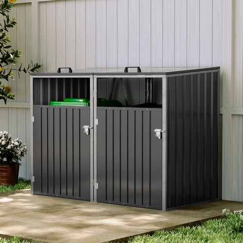 Double wheelie bin storage - bin,