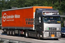 Truck Photo Volvo FH16 Tarpaulin Semi-Truck Hungary Silver Gebrüder Weiss Transport #i2iw