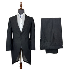 Mens Charcoal Grey Tailcoat