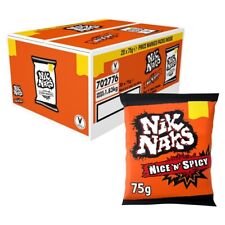 Nik Naks Nice 'N' Spicy Crisps 75g Full Case of 20 Packs