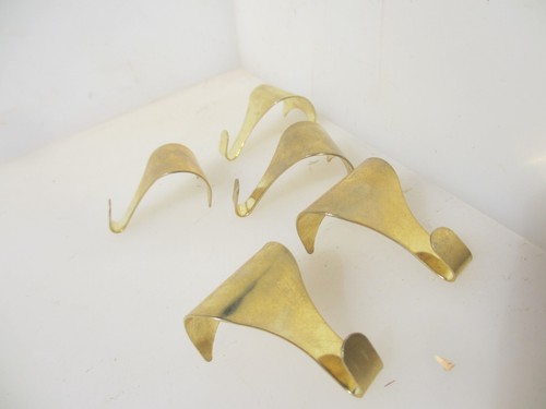 Vintage iron picture rail - picture, hook