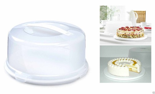 Plastic cake box round - box,