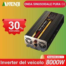 8000W per auto Inverter 220V onda sinusoidale pura LCD Auto Trucks DC12/24/48V