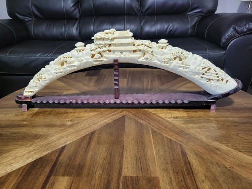 Chinese carved tusk ivory - chinese,