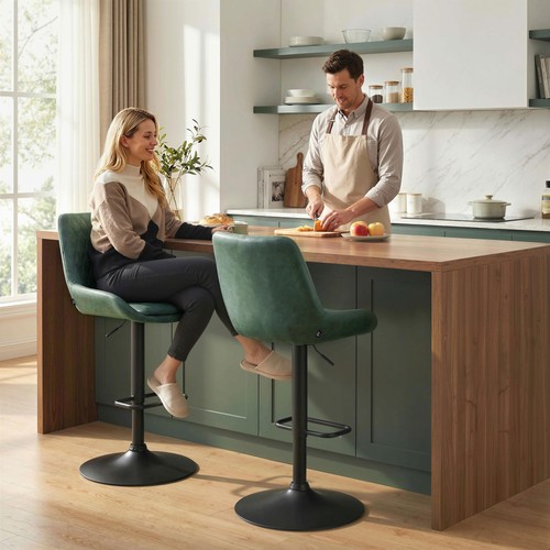 Bar stools set green - of,