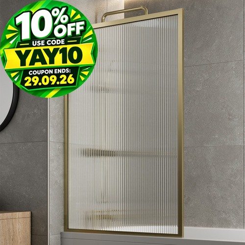 Brushed brass over bath - over,