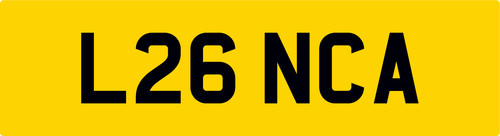 Lancia car reg - reg, plates