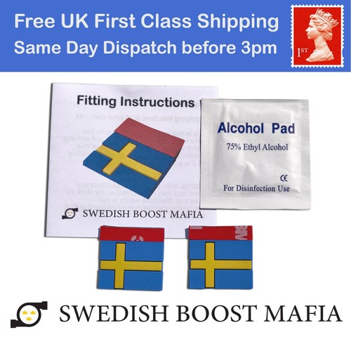 Swedish flag rubber - tags, for