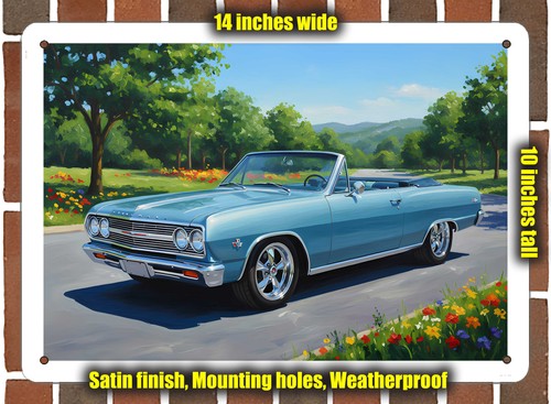 Metal sign 1965 chevrolet - metal,