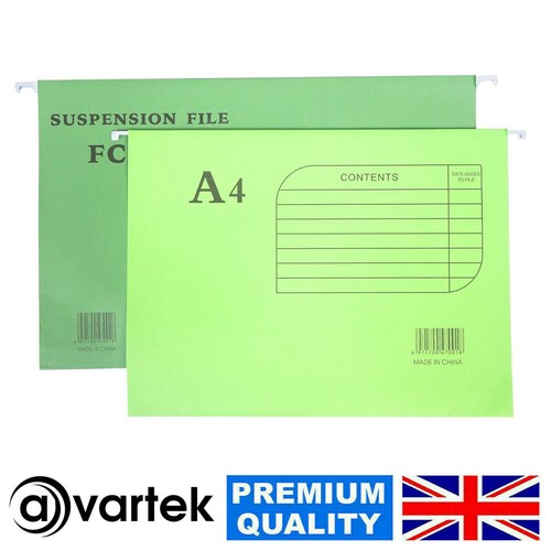 Green hanging suspension files - hanging,