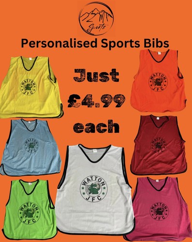 Personalised sports bibs - personalised,