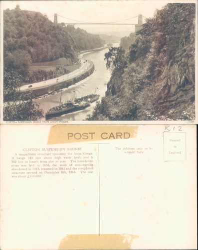 Clifton suspension bridge over - clifton,