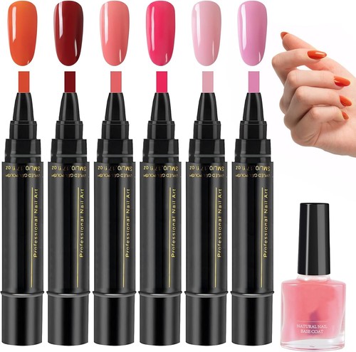 Madginine 6pcs gel nail - 3-in-1,