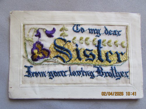 Ww1 embroidered silk - ww1,