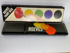 Vintage Reeves  Watercolour No. T6 Paints in Metal Tin Box Unused Boxed