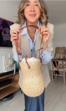 Zara Straw Basket Bag