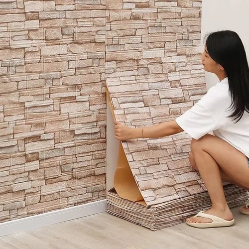 Self adhesive brick wall - 3d,