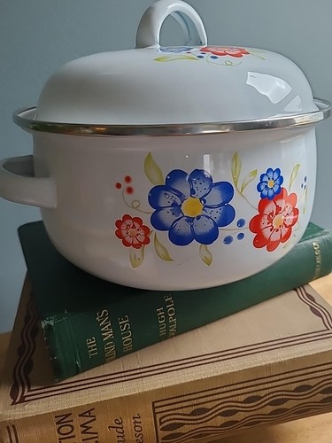Damart floral cooking pot - damart,