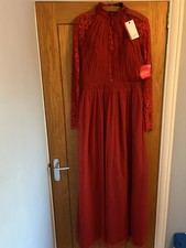 Little Mistress Ball Gown Maxi Dress 12 Tall NEW Christmas Ball Party Evening
