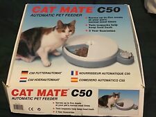 Cat Mate Automatic Battery Operated Cat Feeder With 4 Day Timer 
