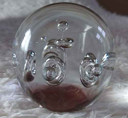 Large glass paperweight - large,