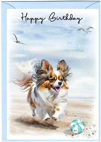 Papillon butterfly dog x - butterfly, (4"x