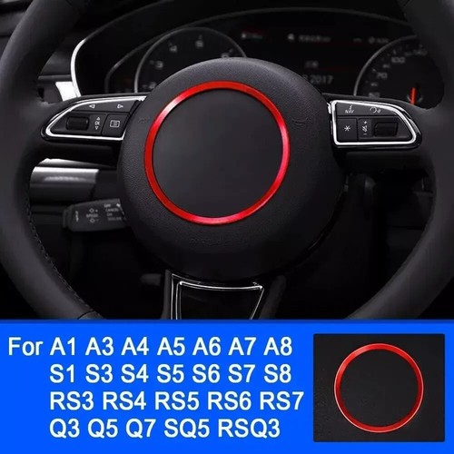 Audi steering wheel - wheel, red