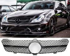2008-2010 Mercedes W219 C219 Singe Bar Grille CLS63 CLS 55 Gloss BLACK 