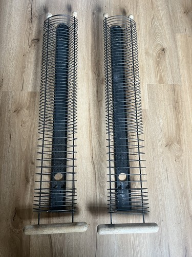 Pair vintage wire storage - wire,
