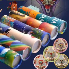 2pcs Kaleidoscope Toy Kids Children Classic Vintage Rotating Science Gift 19cm