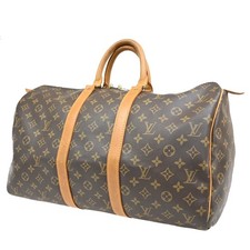 LOUIS VUITTON Keepall 45 Travel Hand Bag Monogram Leather Brown M41428 70MA015