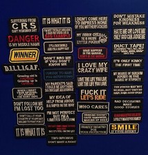 Morale Patch Text Novelty Tactical Airsoft Embroidered Hook Patches Paintball 