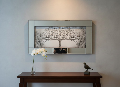 Stunning silver money tree - silver, 3d