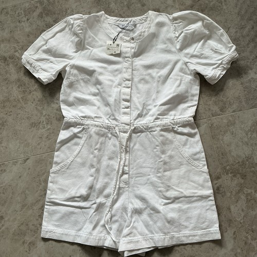 Zara white denim shorts - denim,