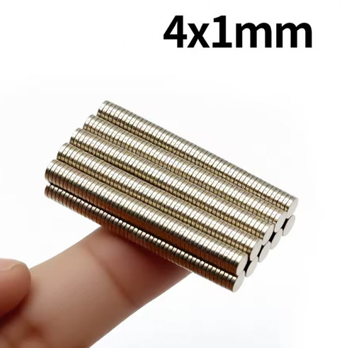 4mm 1mm disc neodymium - x,