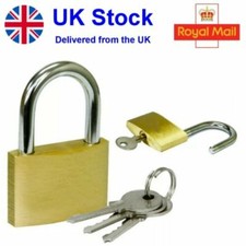 3 Keys Brass Padlock luggage