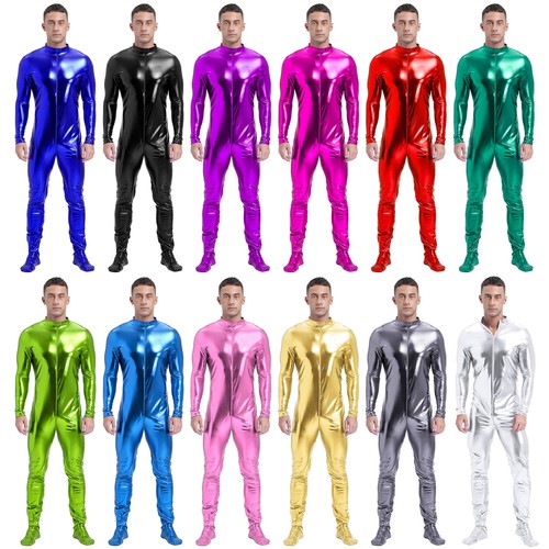 Men wet look metallic - men's,