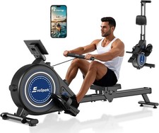 Rowing Machine for Home Gym, EvoSpark Magnetic Rowing Machines 350 LB Weight Cap