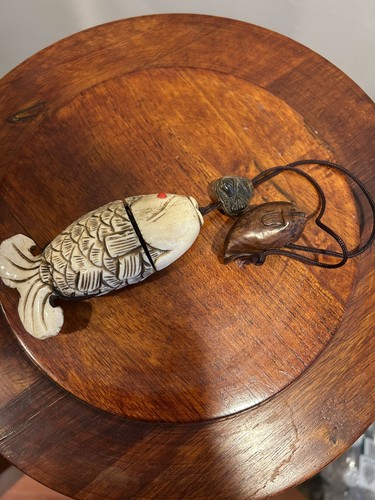 Asian carved fish - carved,