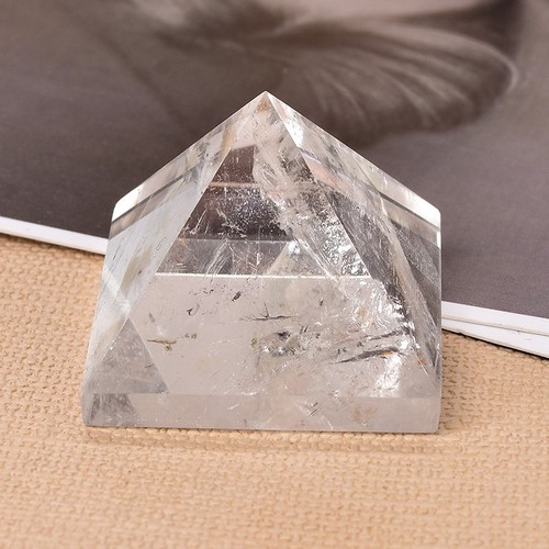Natural clear quartz - clear, pyramid