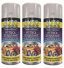 3 x 400ML CLEAR LACQUER PETROL