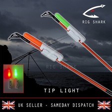 Rig Shark™ LED Sea Fishing Rod Tip Light Beach Caster Bite Alarm Glow Indicator